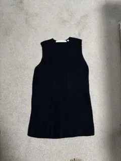 【未使用品】UNIQLO and LEMAIRE ブラックニットベスト M