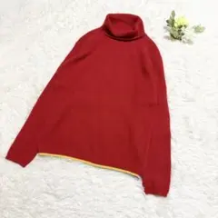 美品 ポールスミス アンゴラ混 ニット タートルネック 大きいサイズ