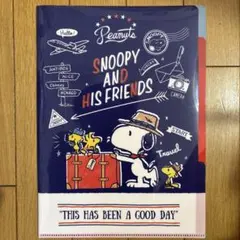 PEANUTS SNOOPY クリアファイル 旅行デザイン