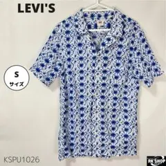 LEVI'S リーバイス シャツ 半袖 開襟 オープンカラー S カジュアル