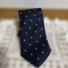 MARIO VALENTINO ネイビー 柄 ネクタイ