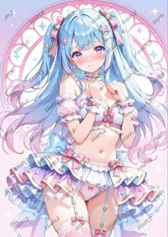 原画】手描き アナログ オリジナルイラスト 大色紙 No.110 - メルカリ