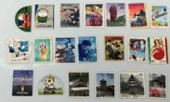 切手 使用済み 日本郵便 キャラクター柄/スポーツ柄/観光地柄20枚まとめ売り