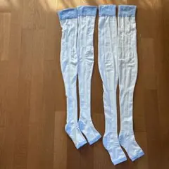 //値下げ// ニーハイソックス　オーバーニーソックス美脚　2足セット