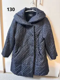 COMME CA ISM キルティングコート 130A 黒