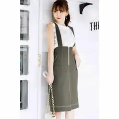 美品 Rirandture リランドチュール 2wayレースアップジャンスカ