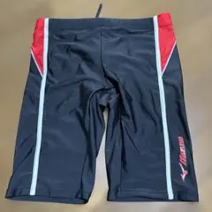 Mizuno 水着 黒/赤 ストライプ