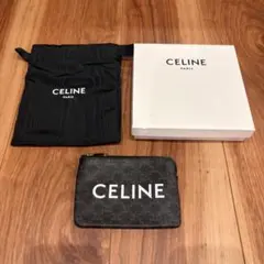 セリーヌ CELINE トリオンフ コインケース キーリング付 ミニ財布