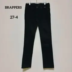 〖ブラッパーズ〗BRAPPERSブラックスキニーデニム27-4 ウエスト58