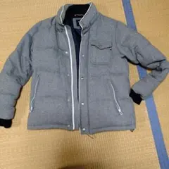 中古難あり BEAMS HEART グレー ダウンジャケット Lサイズ