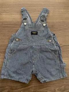 OshKosh B'Gosh ストライプオーバーオール 80