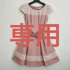 any SiS ❀レース切替　ピンクワンピース ✨ M 上品　オンワード樫山