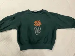 mid mile むくぞー しまむら コラボ 完売品 グリーン 花柄 トレーナー