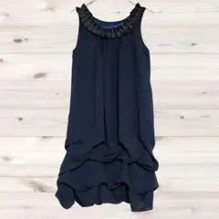 A1213 OZ チュニック ワンピース(7) ネイビー 無地