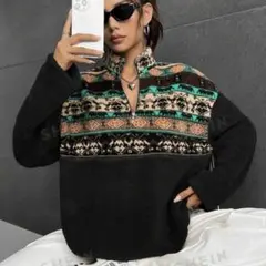 SHEIN EZwear トレンド プリント スウェットシャツ