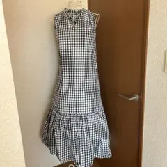 グローバルワーク　ギンガムチェックワンピ