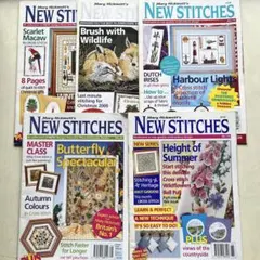 ③NEW STITCHES 刺繍雑誌 セット クロスステッチ可愛いサンプラーほか