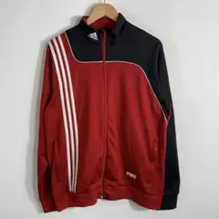 古着 adidas トラックジャケット レッド ブラック メンズ 2XLのサムネイル