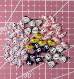 【370】マイメロ♡クロミ♡ネイルパーツ50個