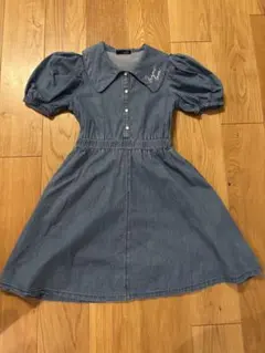 JENNIデニム 半袖ワンピース 150cm