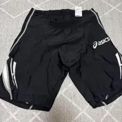 asics 黒 ショートタイツ