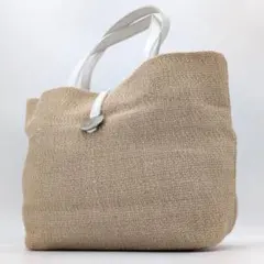 未使用級✨️ アニエスベー ボヤージュ トートバッグ 編み込み ナチュラル