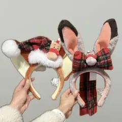 即日発送！香港ディズニー新　クリスマス　ズードピア　ニックとジュディカチューシャ