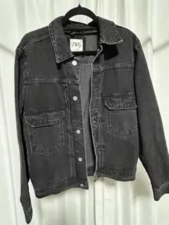 ブラックデニムジャケット デニムジャケット