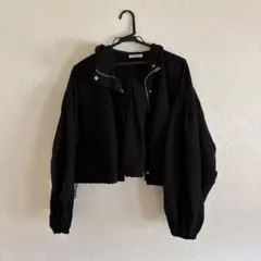 OLIVE des OLIVE フード付きクロップドジャケット