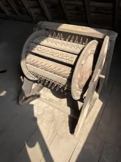 足踏み脱穀機　『富國式　シンポ號』昭和レトロ　アンティーク　和風　小道具　古民家 ◯ 足踏み 脱穀機 ジャンク 昭和レトロ アンティーク 和風