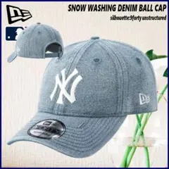 New Era 9FORTY デニムキャップ　ブルー　新品未使用 日本未発売