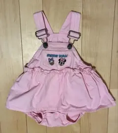 ディズニーミニーデイジーサロペットピンクfutafutaロンパース70センチ