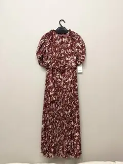 SNIDEL,スナイデル, 2wayスリーブプリントワンピース