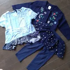 ガールズネイビーセット80 　TOMMY　GAP caracter's