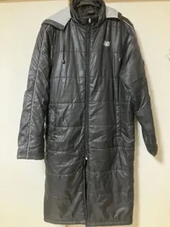 New Balance サイズＬ　 フード付きロングコート ブラック