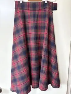 SPICK AND SPAN チェック柄フレアスカート