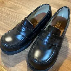 厚底　ローファー 黒