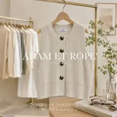未使用級☆ADEAM／アディアム グラフニットトップ グラスグリーン S 