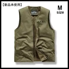 A.R.M.Y. ミリタリーベスト フリースベスト デッキベスト オリーブ 新品