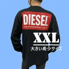 新品　ディーゼル　長袖Tシャツ　XXL/希少サイズ　A20037　前後にロゴ