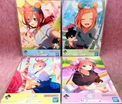 五等分の花嫁「中野一花 二乃 四葉」描きおろし イラストボード 4種類 まとめて