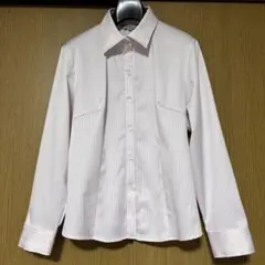 ✨値下げ✨【しまむら】就活ブラウスピンク ストライプシャツ