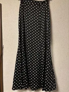 ドット ロングスカート