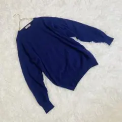 Lui Chantant カシミヤ100% L ニット セーター ブルー 長袖のサムネイル