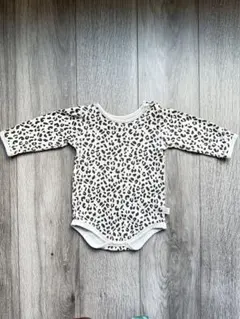 レオパード柄 長袖ロンパース