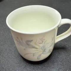 Nitto Pure & Whiteマグカップ ヴィンテージ 花柄 金彩 当時物