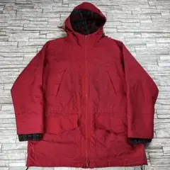 80s L.L.Bean マウンテンパーカー 中綿 裏地フリース レッド