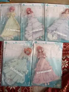 一番くじ 五等分の花嫁 H賞ビッグアクリルスタンド　コンプリートセット①