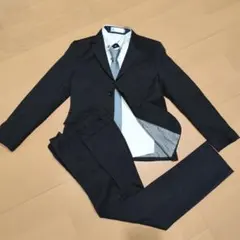GLAZOS 黒 スーツ 150cm セット 卒業 入学 細身 スリム