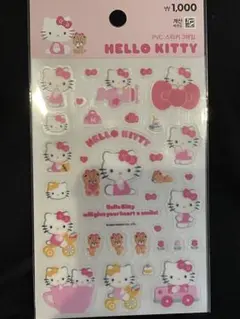 【サンリオ】　ハローキティー　透明シール　3枚入り